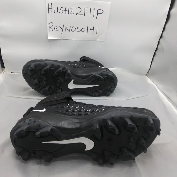 Men 12/12.5/13 Nike Force Savage Pro 2 Shark P Football Cleats Black BV5448-001